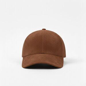 Genuine Suede Leather Cap Brown Leather Baseball Cap Handmade Leather Cap Unisex